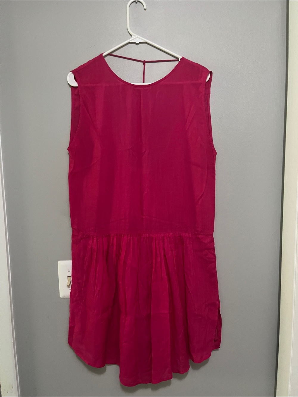 IRO Sleeveless Fuchsia Drop-Waist Dress